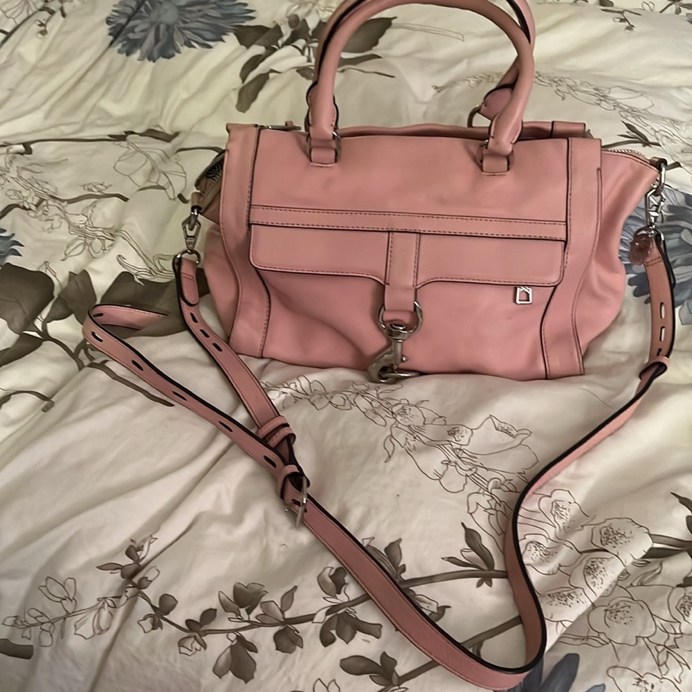 Rebecca Minkoff crossbody berry smoothie leather purse